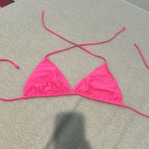 Old Navy Hot Pink String Bikini Top Size XL